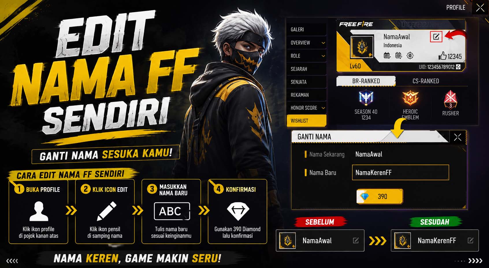edit nama ff sendiri