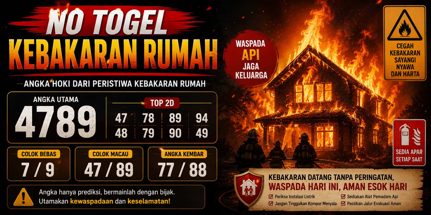 no togel kebakaran rumah